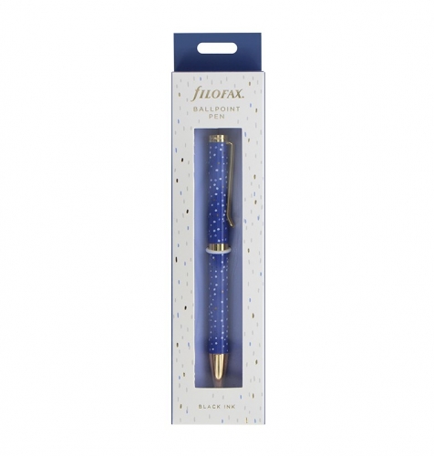 Kuličkové pero Filofax Indigo - 0,27 mm, kovové, snow