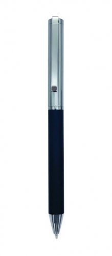 Kuličkové pero Concorde Boss - 1 mm, kovové, gumový úchop, černé