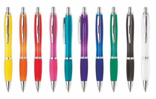 Kuličkové pero Ulta - 0,7 mm, plastové, mix barev