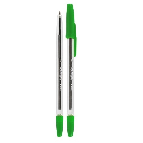 Jednorázové kuličkové pero - 0,7 mm, plastové, zelené