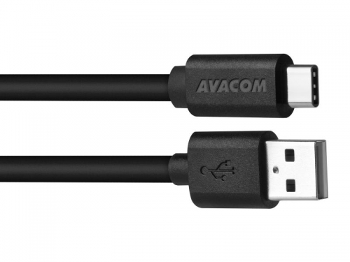 Kabel USB A-C Avacom  - 2.0, 1 m, černý