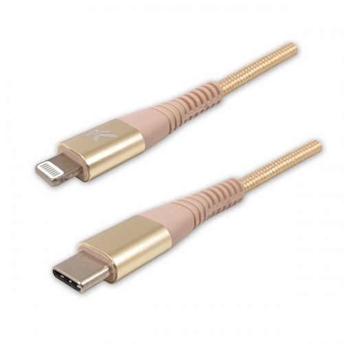 Kabel USB C M-Lightning C94 M Logo  - 2.0, 2 m, zlatý
