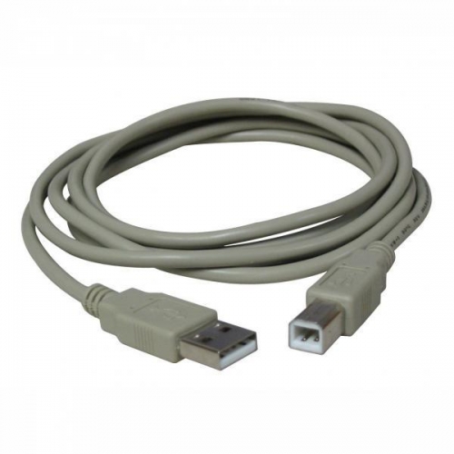 Propojovací kabel USB A M-B M Logo - 2.0, 3 m, šedý