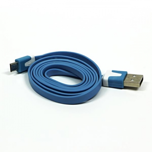 Kabel USB A M-micro M Logo - 2.0, 1 m, modrý