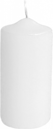 Válcová svíčka - 60x120 mm, bílá, 1 ks