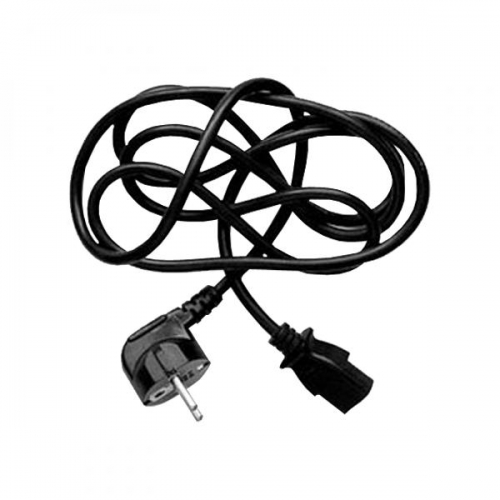 Napájecí síťový kabel Logo - CEE7-C13, 230 V, 2 m, černý