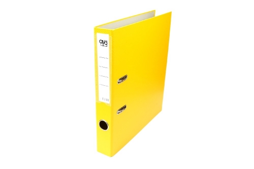 Pákový pořadač - 5 cm, A4, poloplastový, rado zámek, žlutý