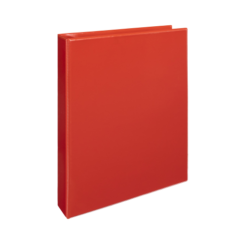 Čtyřkroužkový katalogový vazač A4 Personal D30 - hřbet 5 cm, tvrdý plast, červený