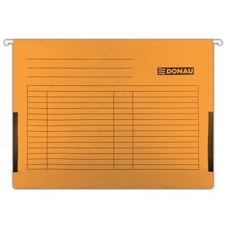 Závěsná papírová deska s bočnicemi Donau - A4, 230 g/m2, oranžová