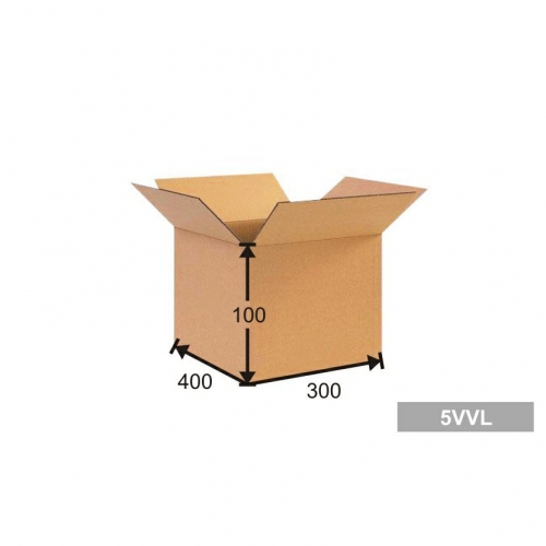 Kartonová krabice - 400x300x100 mm, pětivrstvá