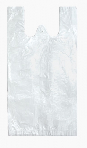 Mikrotenová taška Mini - 16+12x30 cm, bílá, 100 ks