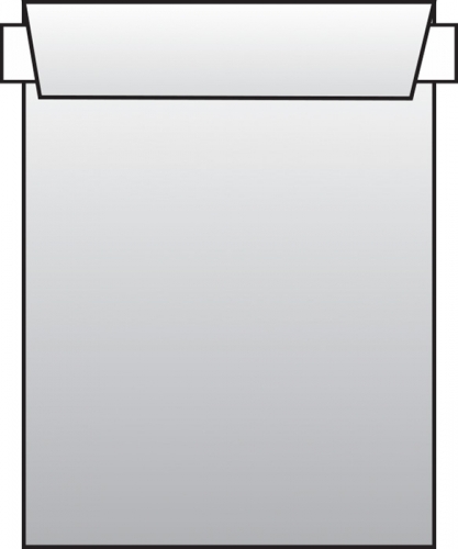 Poštovní taška C5 - bez okénka, krycí páska, 229x162 mm, bílá, 500 ks