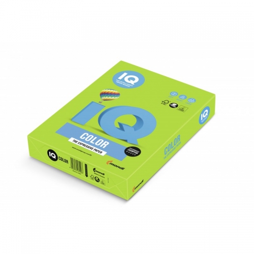 Barevný papír A3 IQ Color - intenzivní májově zelená, 80 g, 500 listů