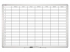 Magnetická plánovací tabule CZ - 90x60 cm, týdenní, hliníkový rám