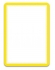 Samolepící rámeček s kapsou Tarifold - A4, na výšku, otevřený shora, nepermanentní, žlutý, 5 ks