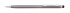 Dotykové kuličkové pero Piaza TOUCH - otočné, 0,8 mm, kovové, šedé