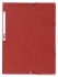 Spisové desky s gumou A4 maxi Exacompta Nature - prešpán, červené - DOPRODEJ
