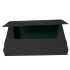 Box na spisy s gumou A4 - prešpán, černý