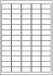 Samolepící etikety Economy - 38x21,2 mm, papírové, bílé, kulaté rohy, 100 archů