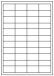 Samolepící etikety Economy - 48,5x25,4 mm, papírové, bílé, 100 archů (11 řad)